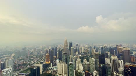 A-drone-shot-of-the-skyline-of-the-city-of-Kuala-Lumpur-Malaysia