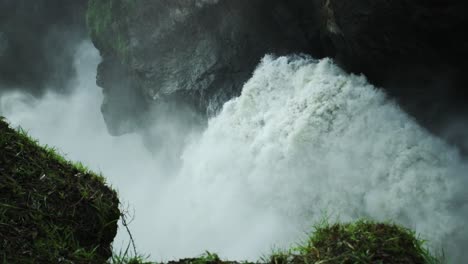 Nile-River-waterfall-in-slow-motion-60-fps,-Uganda,-Africa