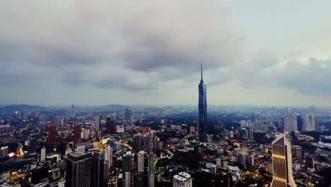 A-panoramic-view-of-Kuala-Lumpur-taking-in-the-evening
