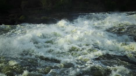 Wide-Shot-of-Rushing-Nile-River-in-Uganda