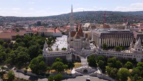 Matthias-Church-and-Fisherman's-Bastion-in-Buda-Castle-district