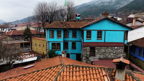 Aged-Structures-On-The-Historical-Cumalikizik-Village-Near-Bursa,-Turkiye