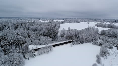 The-spectacular-snow-covered-winter-landscape-of-Vidzeme-Latvia