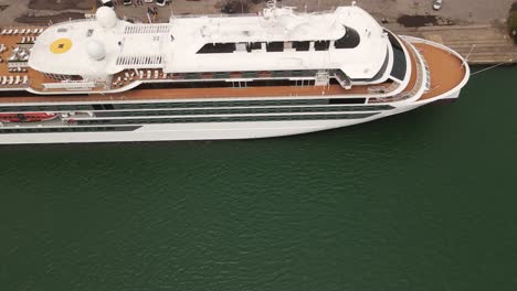 The-Luxury-Norwegian-Cruise-Ship,-Viking-Octantis,-docked-in-Detroit-Michigan,-USA