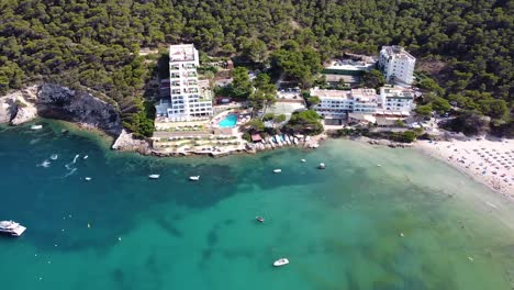 Überblick-über-Die-Küste-Von-Llonga,-Ibiza,-Spanien