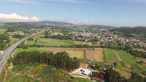 Aerial-View-of-Countryside-at-Summer-Day