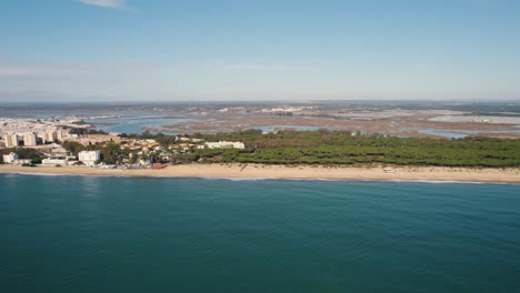 beautiful-aerial-view-of-the-city-of-Huelva-and-the-blue-waters-on-the-shores-of-the-Gulf-of-Cadiz