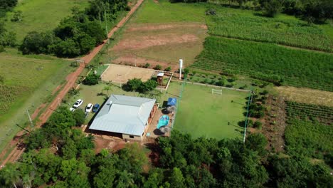 Summer-vacation-farm-house-in-the-middle-of-the-farm-fields-in-Paraguay