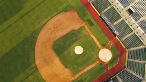 ATT-Field-in-Chattanooga-town,-Tennessee,-USA,-aerial-top-down-view