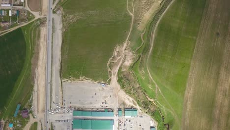 Aerial-of-Tajikistan-Dushanbe-rural-outskirts