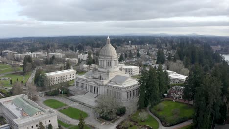 Drone-circling-state-capital-building.-PNW-Olympia-Washington