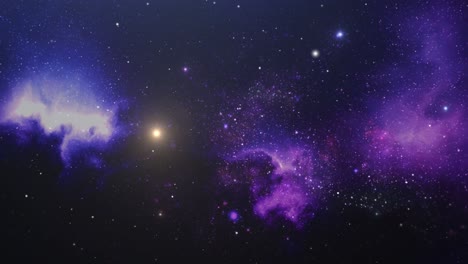 Nebulosa-Morada-Moviéndose-En-El-Espacio-Ultraterrestre