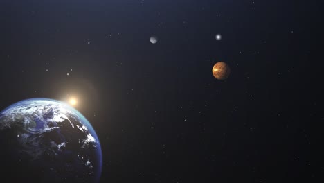 Erde,-Venus-Und-Merkur-4k