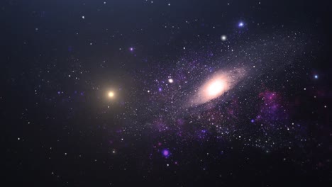 Galaxia-Brillando-Intensamente-En-El-Espacio