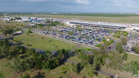 Las-Americas-International-Airport,-Punta-Caucedo-near-Santo-Domingo,-Dominican-Republic
