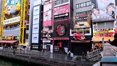 View-from-a-river-cruise-on-dotonbori-river-in-Osaka
