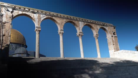 Arcos-En-La-Cúpula-De-La-Roca-Jerusalén-Israel-Islam-Musulmán