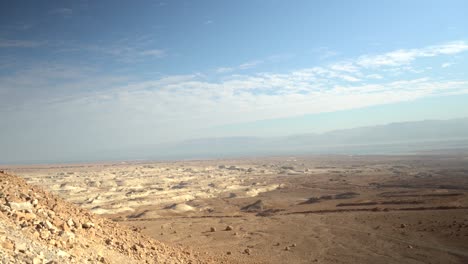 Vogelperspektive-Landschaft-Der-Wüste-Und-Des-Meeres-Israels