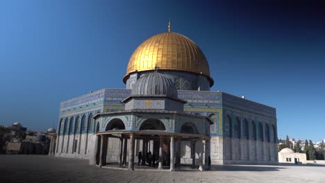 Kuppel-Auf-Dem-Felsen-Jerusalem-Israel-Muslimischer-Islam-Tempel-Moschee