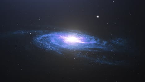 Galaxia-Azul-De-4k-En-El-Espacio
