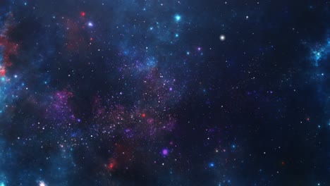 Hermosa-Nebulosa-Y-Estrellas-Brillantes-Adornan-El-Espacio-Exterior