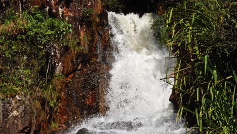 Slow-motion-footage-of-the-powerful-cascades-of-Datanla-Waterfall-in-Da-Lat,-Vietnam