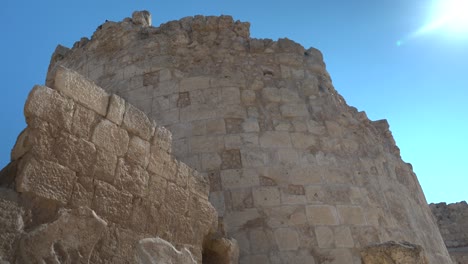 Archäologische-Ruinen-Der-Antiken-Mauer-In-Herodium,-Israel