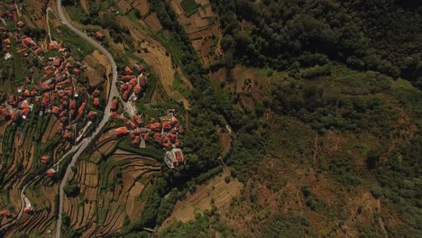 High-Top-View-of-Village-in-the-Mountains