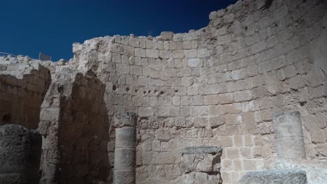 ancient-ruins-and-pillars-at-Herodium-Israel