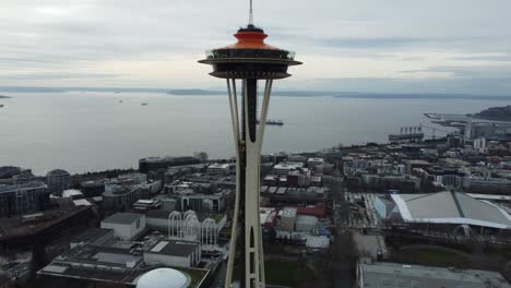 Seattle-Space-Needle-And-Observatory-Facing-Elliot-Bay