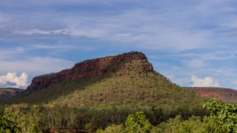 Timelapse-of-clouds-and-shadows-moving-over-a-mountain-top-in-the-Northern-Territory
