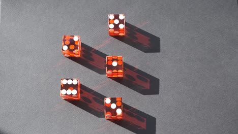 Casino-dice-turning-moving-shadow