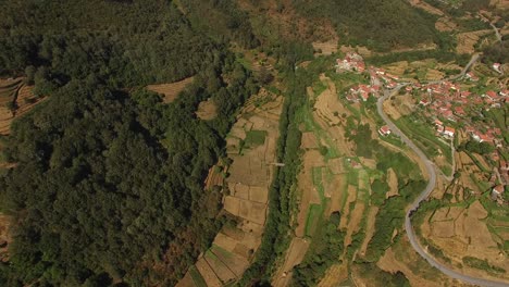 Dorf-Sistelo-In-Portugal-Luftaufnahme
