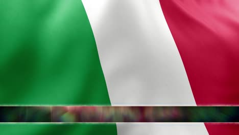 Italy-flag-waving-with-Animated-Lower-Third-flow-motion