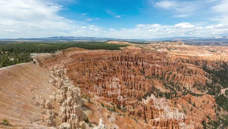 Panorama-of-Inspiration-Point-In-Bryce-Canyon-National-Park-In-Daytime-In-Utah,-USA