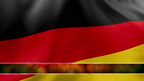 Germany-flag-waving-with-Animated-Lower-Third-flow-motion