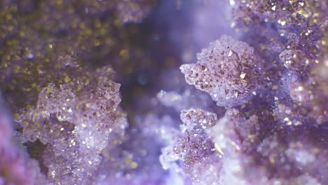 4k-macro-shot-natural-cluster-of-quartz,-beautiful-amethyst-gemstone
