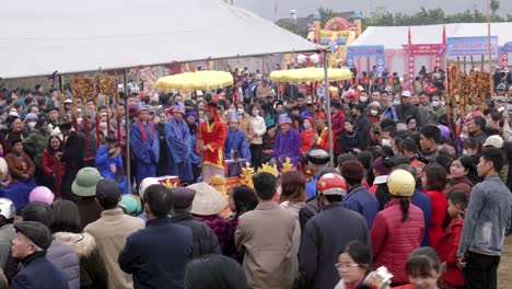 El-Festival-Long-Tong-Se-Lleva-A-Cabo-En-La-Ciudad-De-Bac-Son,-Provincia-De-Lang-Son,-Vietnam