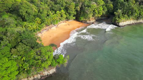 Aerial-of-golden-beach-in-the-pacific-coast-of-Colombia