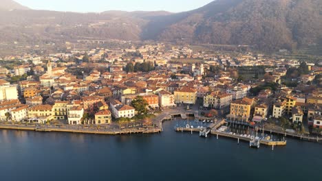 Aerial-view-city-Iseo-in-Italy