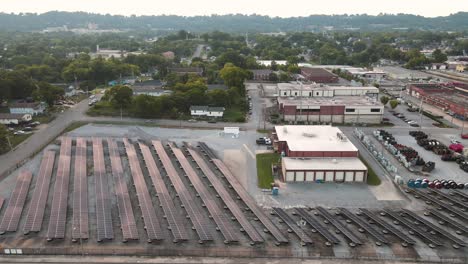 Aerial-view-of-a-solar-farm-near-Chattanooga,-TN