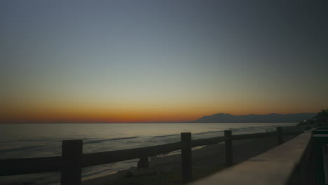 Cabopino-beach-sunset-timelapse-with-a-clear-sky