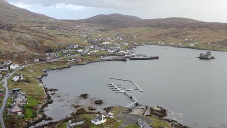 A-point-of-interest-drone-shot-circumnavigating-Castlebay-and-the-surrounding-area