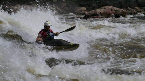 Extreme-white-water-kayak-athlete-slow-motion