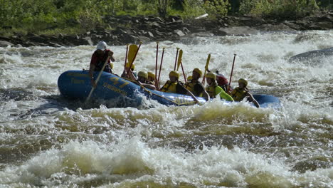 White-water-rafting-tourists-enjoying-record-high-water-levels