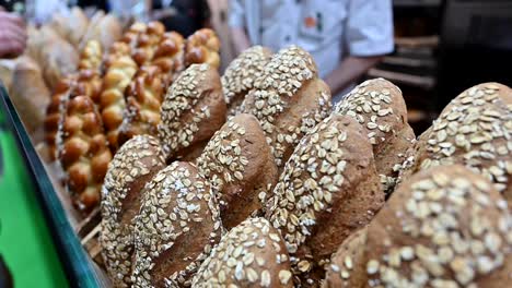 Types-of-Bread-are-displayed-during-the-Gulf-Food-Exhibition-in-the-United-Arab-Emirates