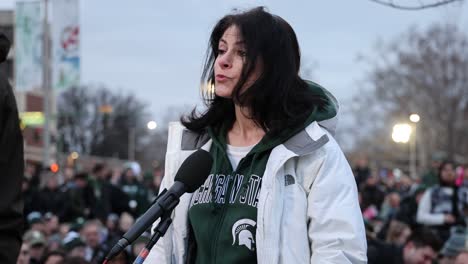 Attorney-General-Dana-Nessel-Speaking-at-Michigan-State-University-Mass-Shooting-Vigil
