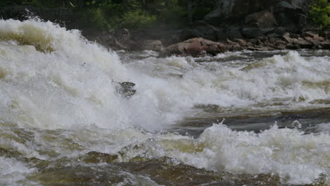 White-water-kayak-in-slow-motion-on-a-river