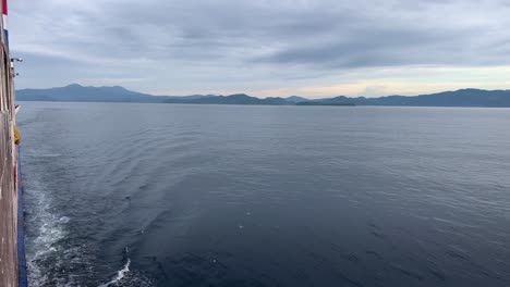 The-View-of-the-Ocean-and-Islands-from-the-Passenger-Ferry-in-Indonesia