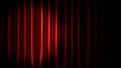 Background-of-a-red-curtain-closed-in-a-theatre-stage-with-a-spotlight,-animated-opera-house-backdrop